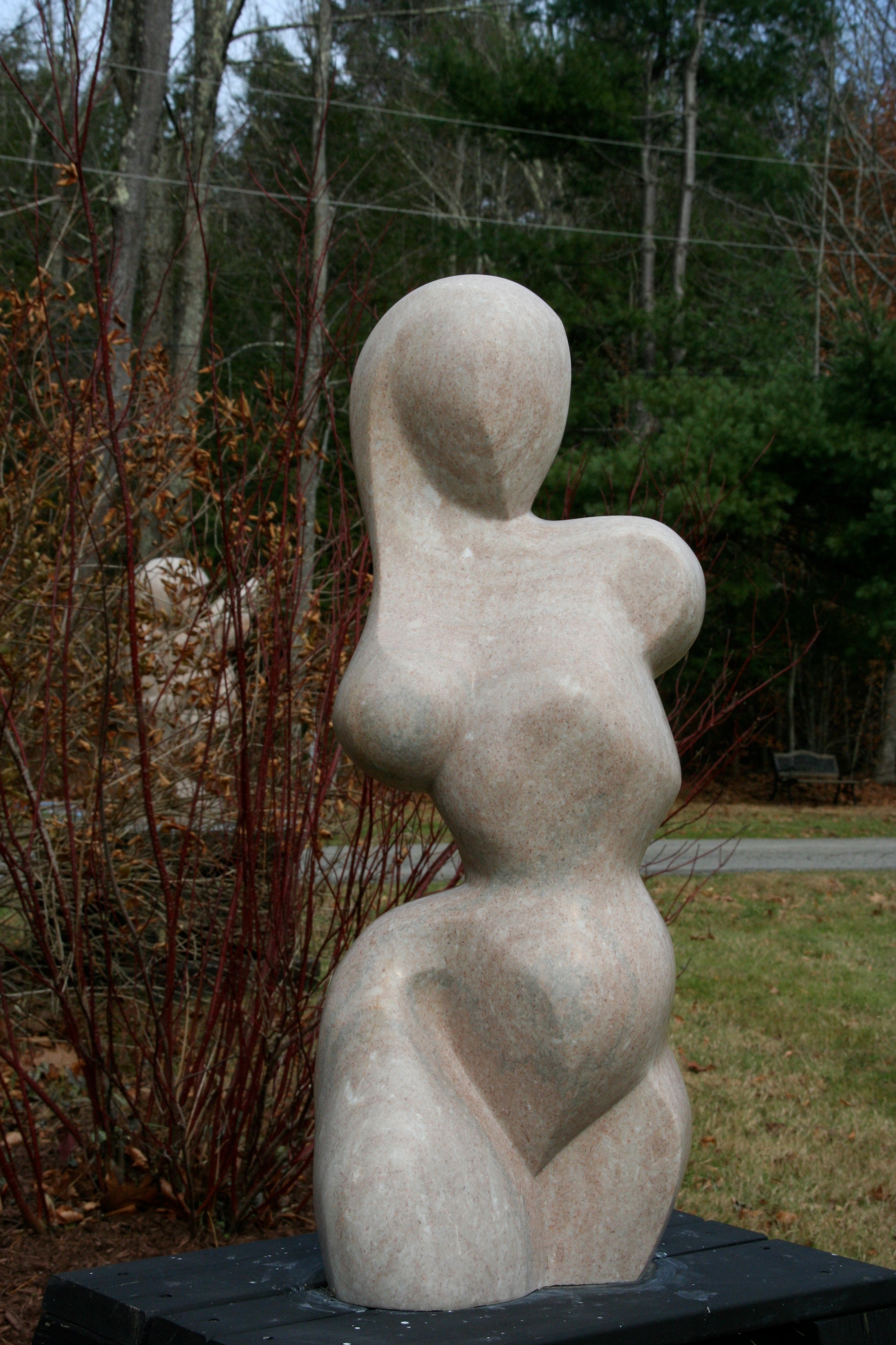 Casey Schwarz "Astral Body" Pink Marble Sculpture For Sale