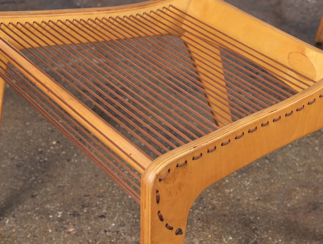 Mid-20th Century Set of Four Jacques Guillon Cord Chairs