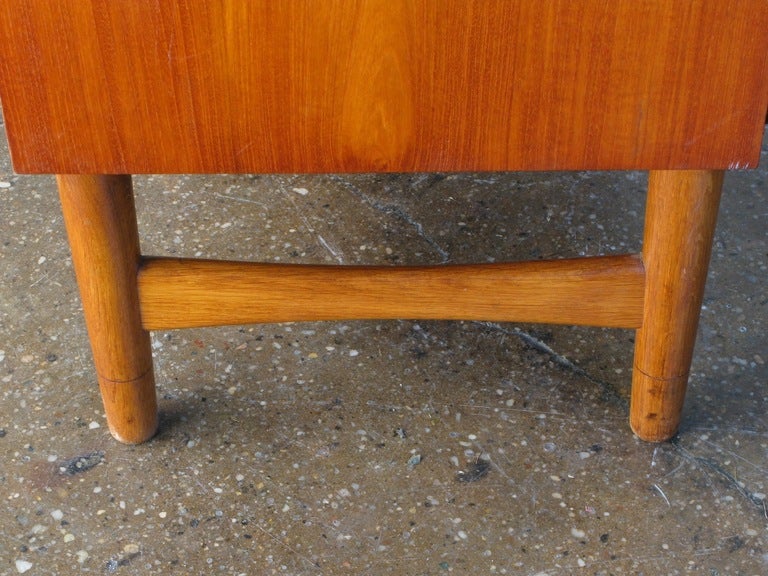 Kai Kristiansen Tall Teak Dresser In Excellent Condition In Brooklyn, NY