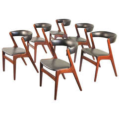 Six Kai Kristiansen Rosewood Chairs