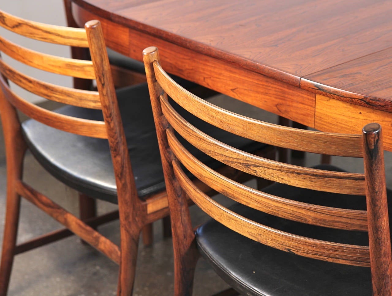 Six Danish Modern Rosewood Dining Chairs 1