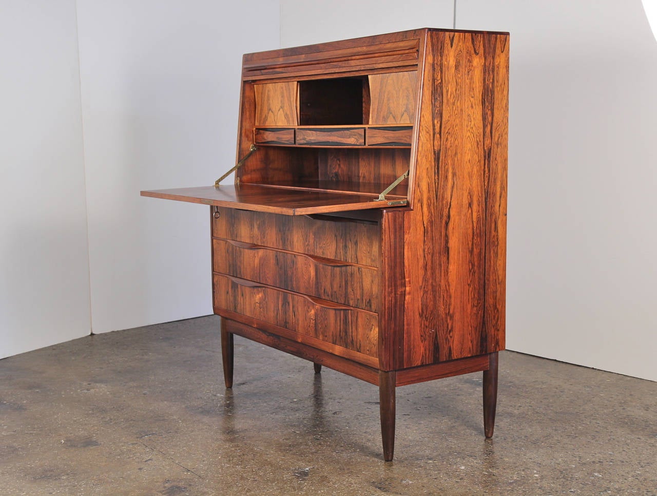 Danish Ib Kofod-Larsen Rosewood Secretary Desk