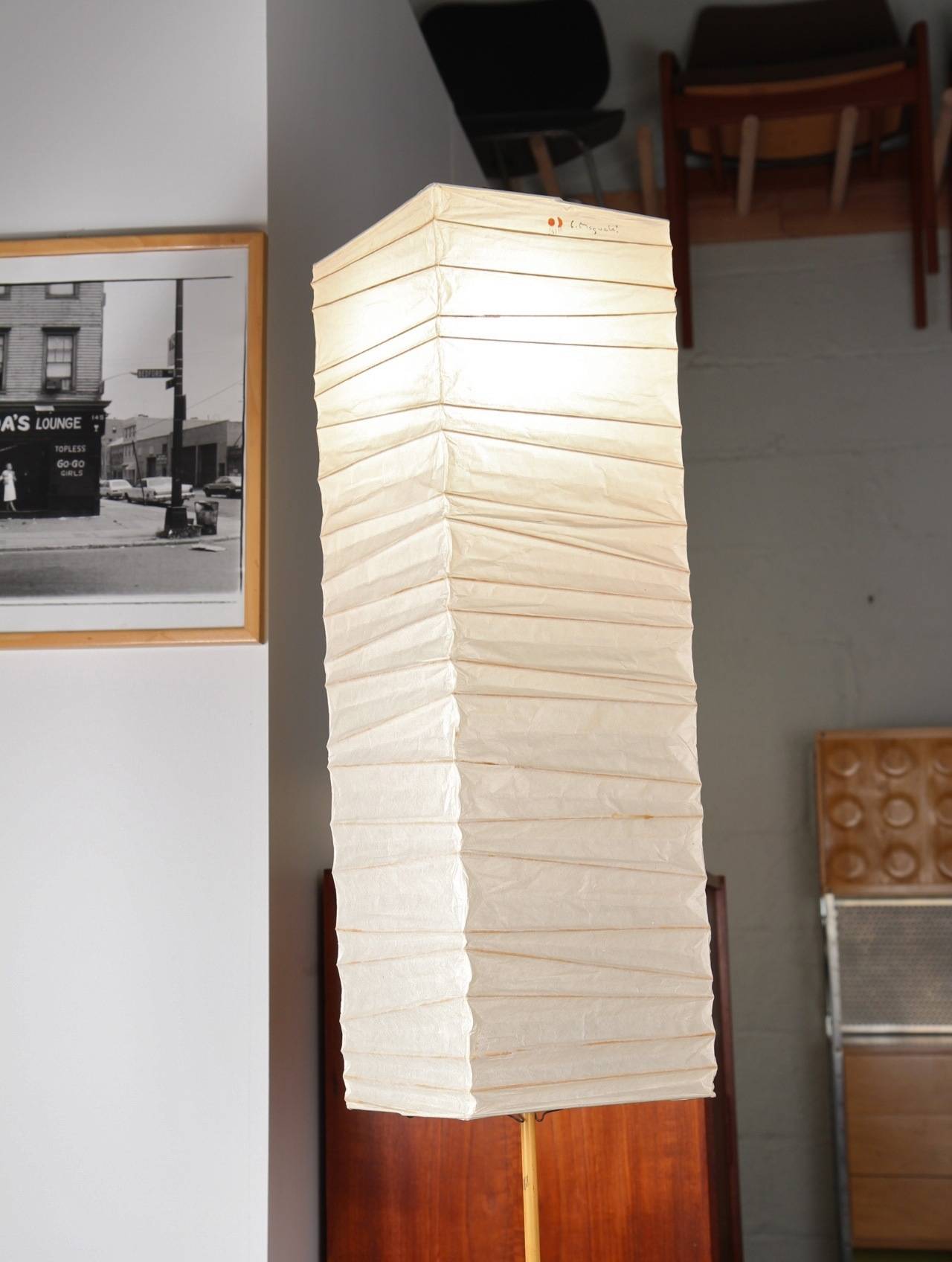 Mid-20th Century Vintage Isamu Noguchi Floor Lamp