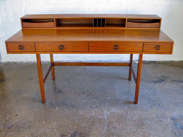 Danish Teak Flip-Top Lovig Desk