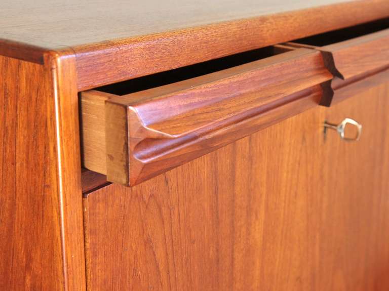 Ib Kofod-Larsen Teak Writing Cabinet Secretary 2