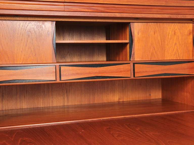 Ib Kofod-Larsen Teak Writing Cabinet Secretary 3