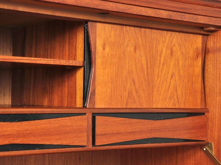 Ib Kofod-Larsen Teak Writing Cabinet Secretary 4