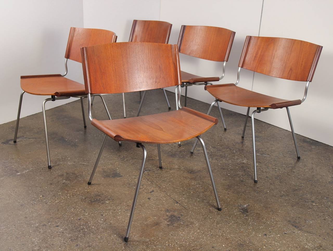Set of Five Nanna Ditzel Model 150 Dining Chairs
