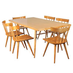 Paul McCobb Planner Group Dining Table and Chairs