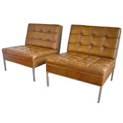 Pair of 1950s Thonet Lounge Chairs 
