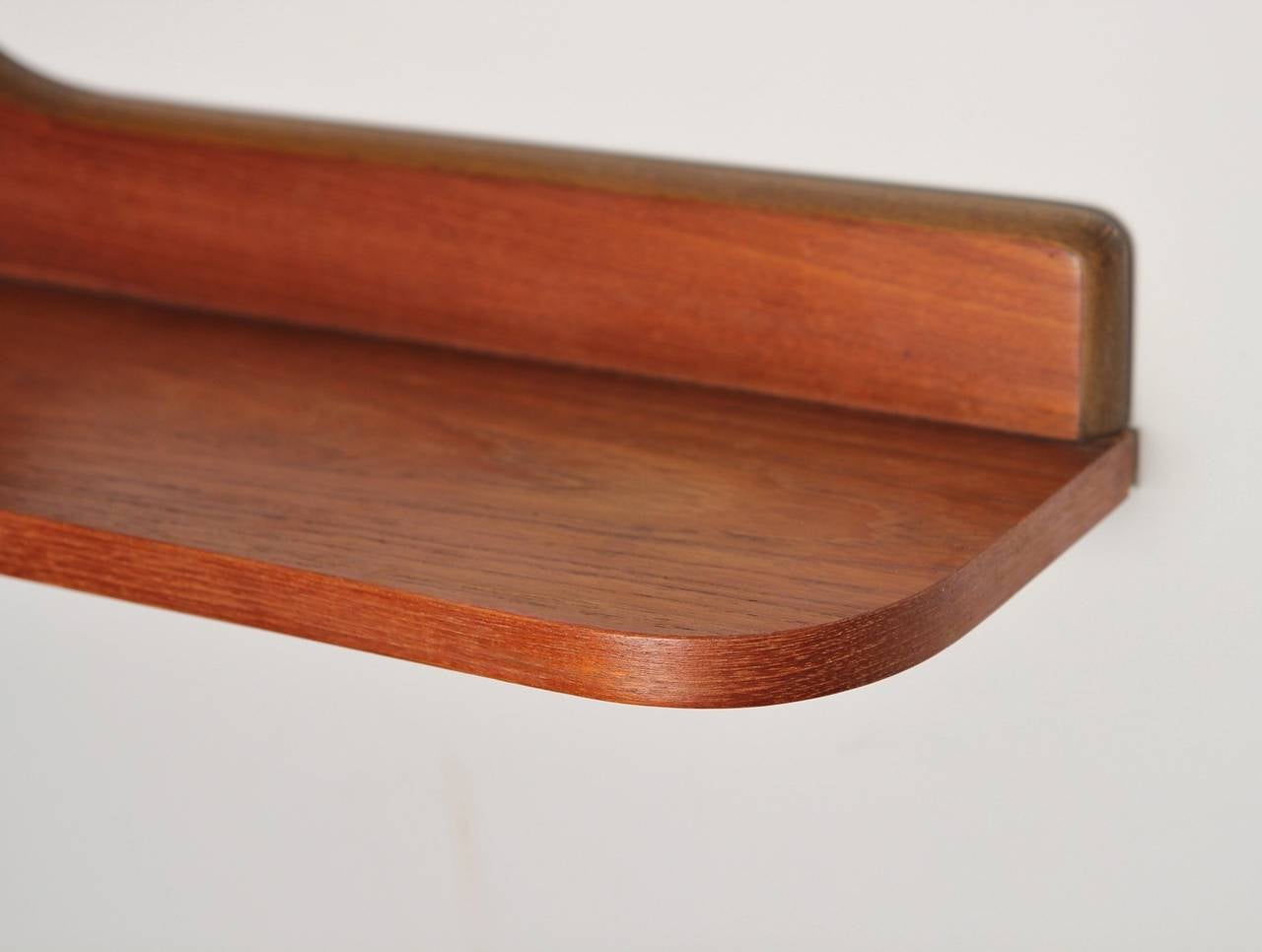Danish Modern Teak Floating Shelf at 1stdibs