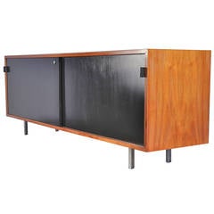 Early Florence Knoll Walnut Credenza