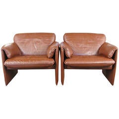 1980s Leolux Bora Bora Leather Chairs