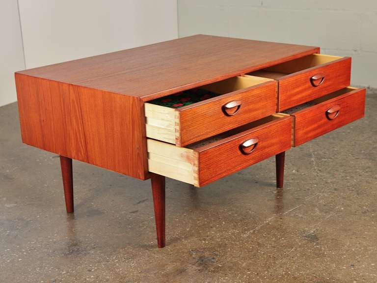 Danish 1960's Low Chest of Drawers or TV Stand by Kai Kristiansen