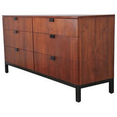 Vintage American Modern Walnut Dresser