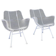 Retro Pair of Sculptural Chairs by Russell Woodard