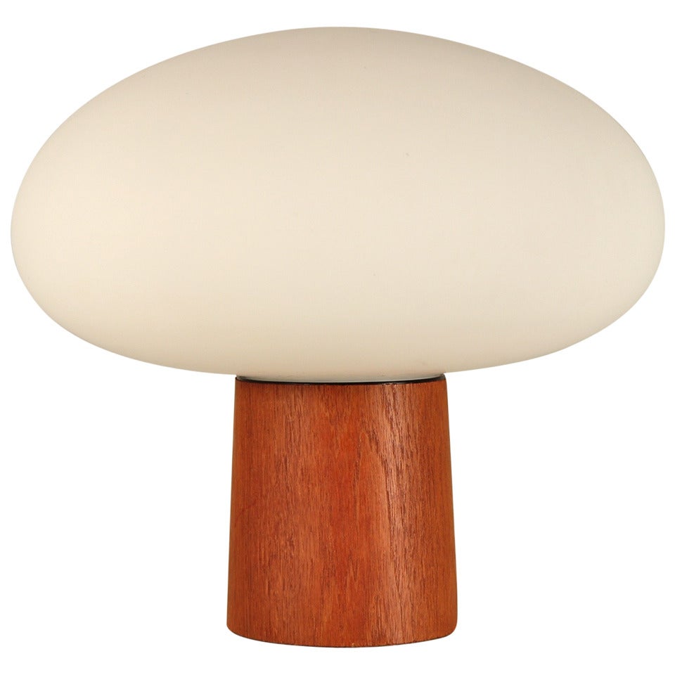 Teak Laurel Mushroom Lamp