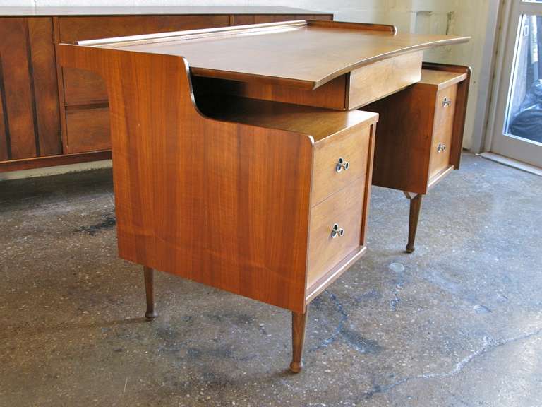 Mid-Century Walnut Desk