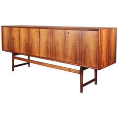Elegant Danish Modern Rosewood Credenza