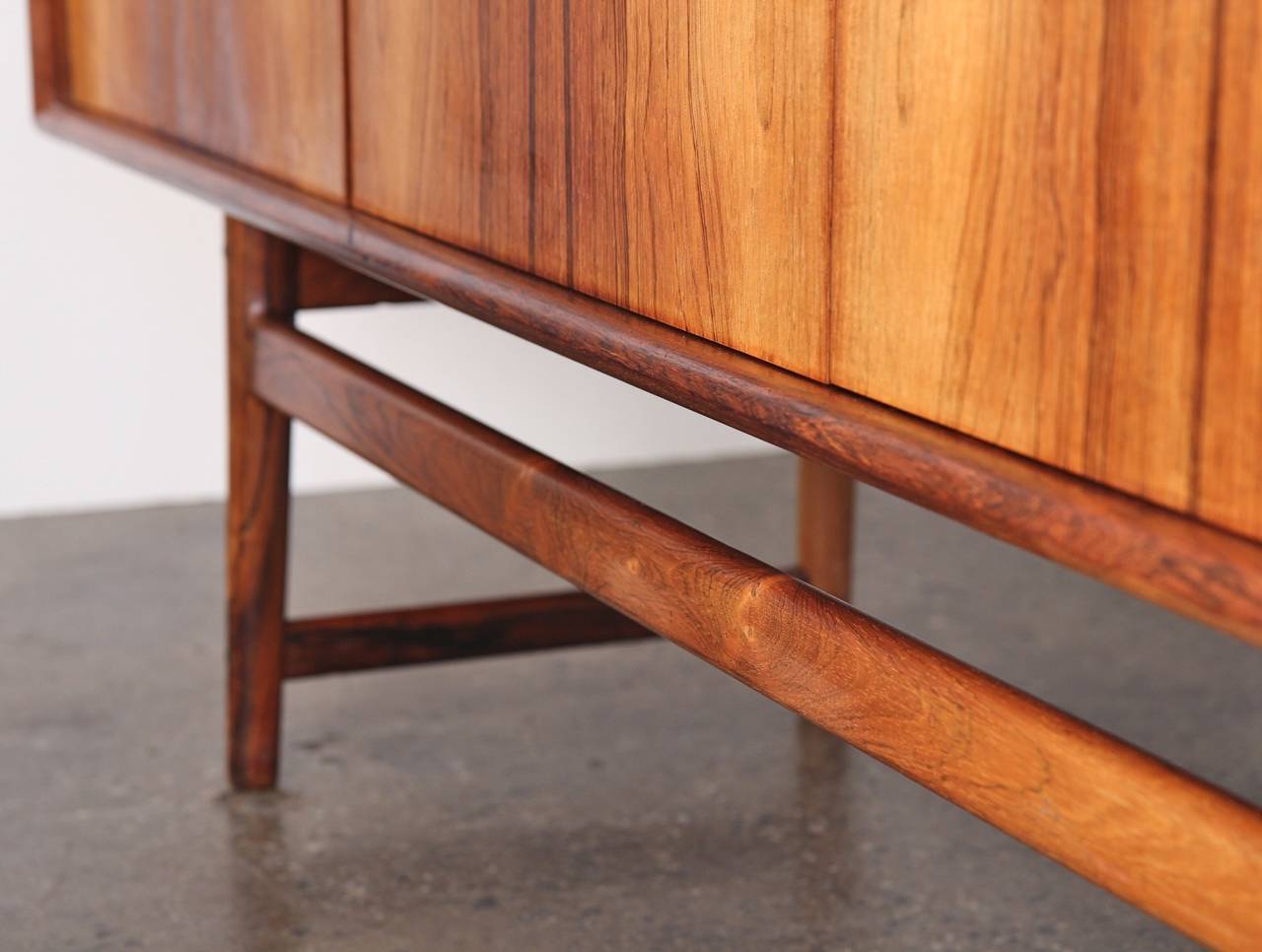 Elegant Danish Modern Rosewood Credenza 3