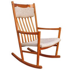 Used Hans Wegner Teak Rocking Chair