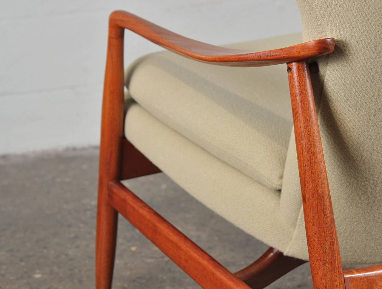 Fine Danish Modern Teak Armchair In Excellent Condition In Brooklyn, NY