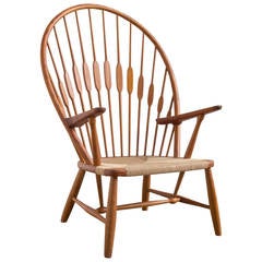 Vintage Peacock Chair by Hans Wegner