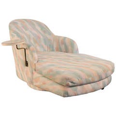 Milo Baughman for Thayer Coggin 1980s Chaise Longue with Table 2