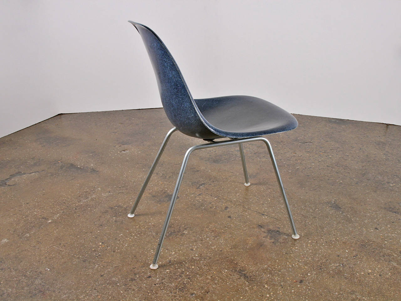 navy shell chair