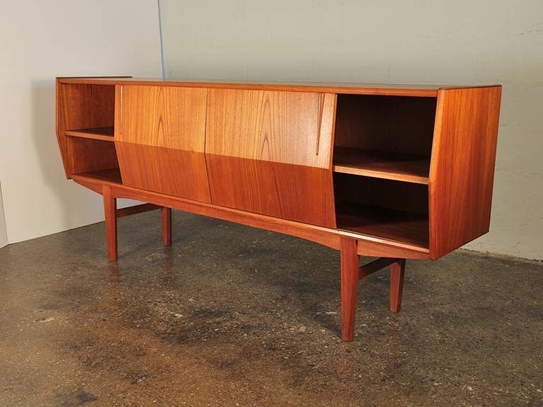 Fine 1960s Danish Modern Teak Credenza