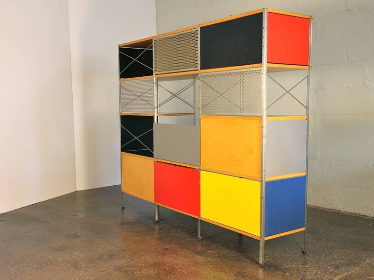 Mid-Century Modern Vintage Eames-Style Storage Unit by Modernica for Herman Miller
