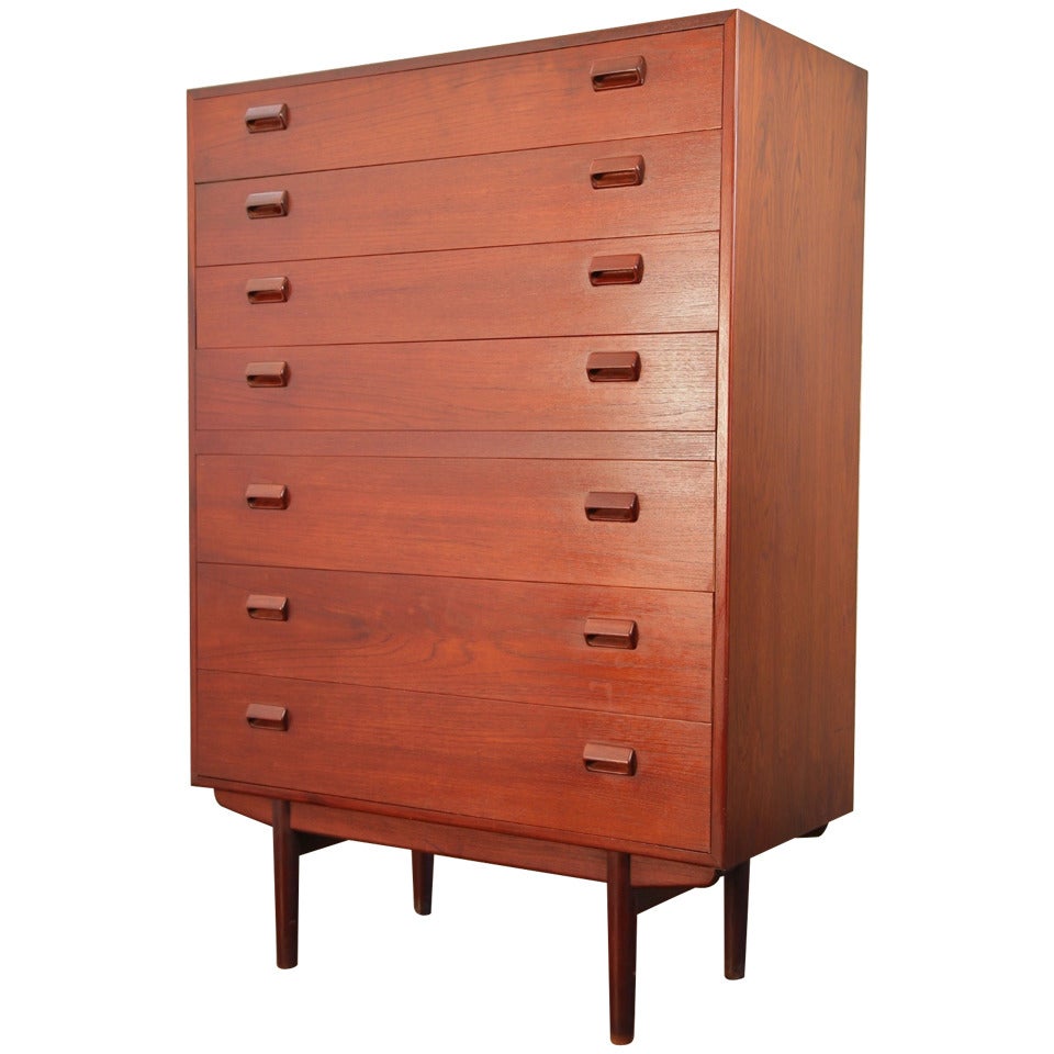 Tall Teak Dresser by Borge Mogensen