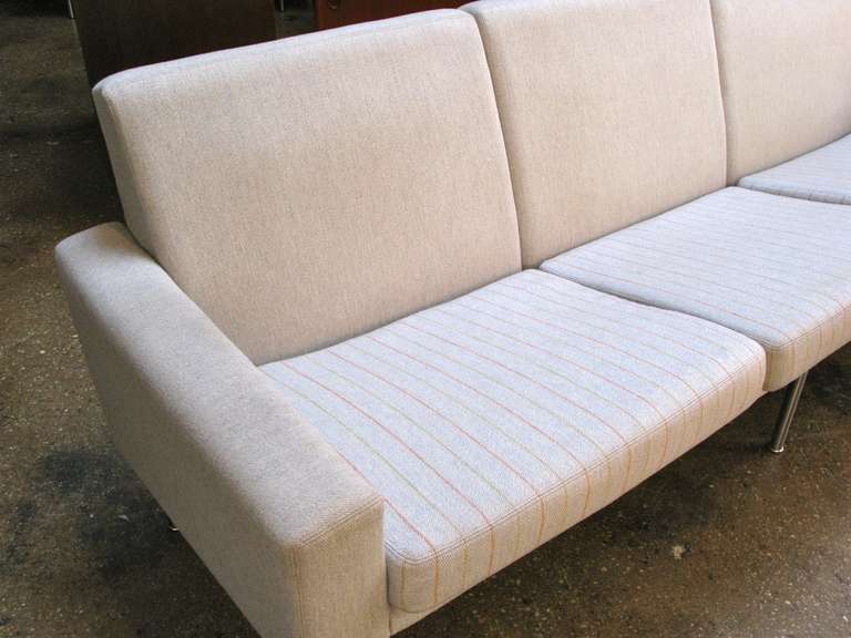 Early Hans Wegner Airport Sofa and Chairs for Johannes Hansen