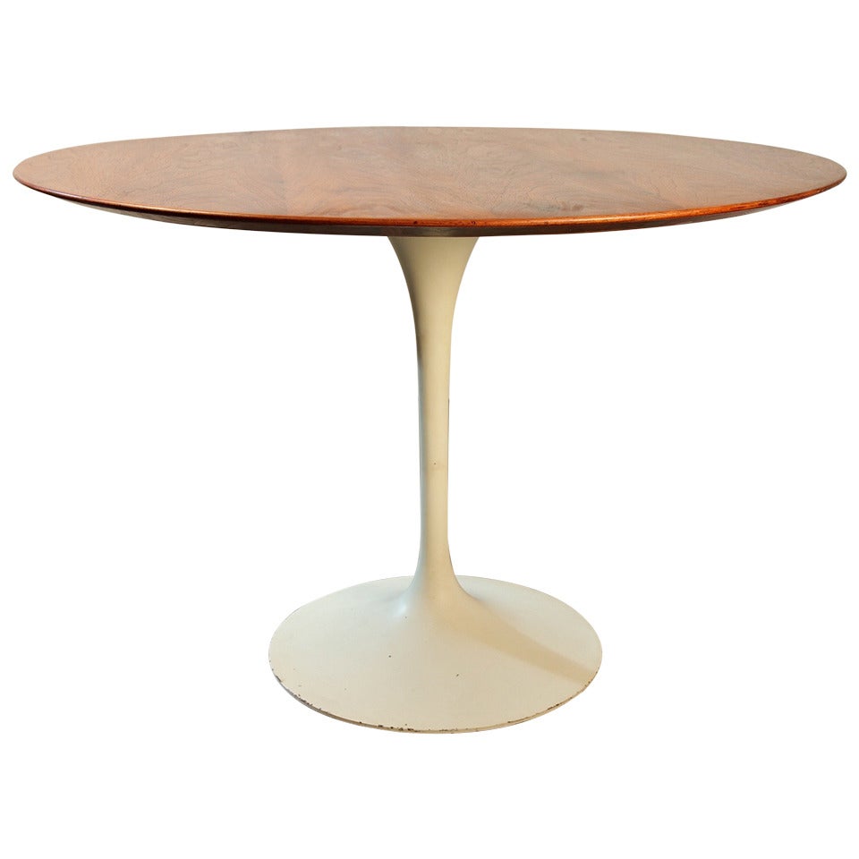 Early Eero Saarinen Walnut Tulip Table for Knoll