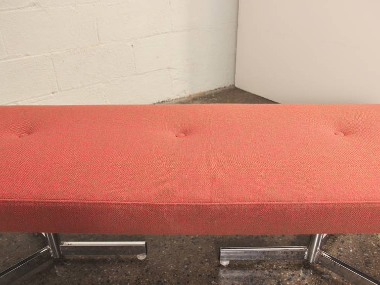 Mid-Century Upholstered Bench 2