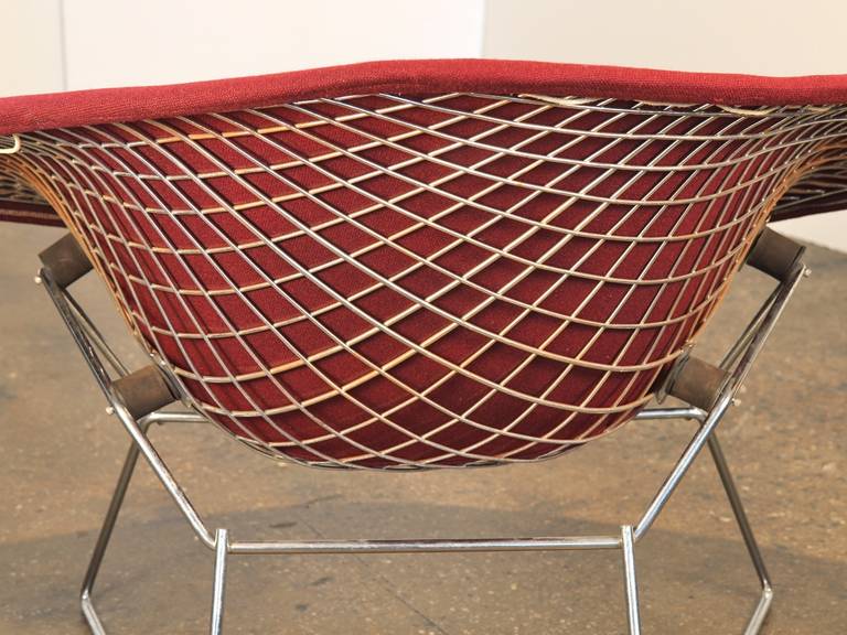 Grande chaise vintage Bertoia Diamond par Knoll 3