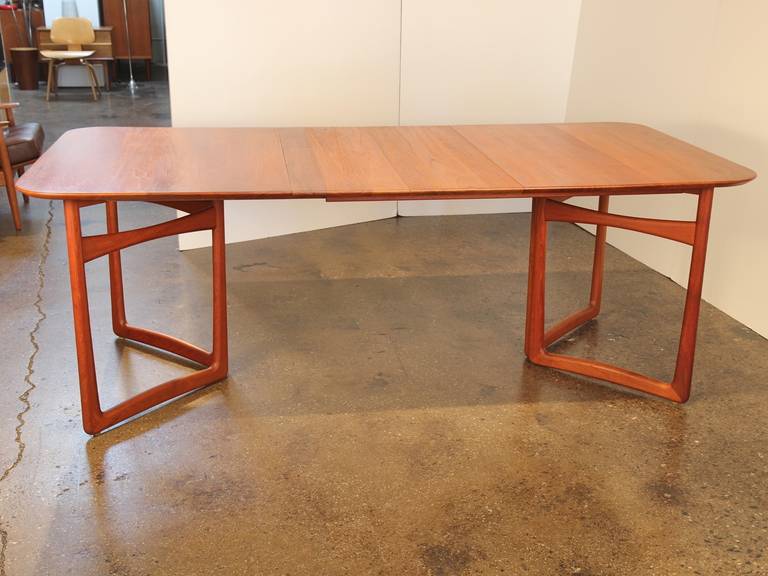 Extendable Teak Dining Table by Peter Hvidt and Orla Mølgaard Nielsen