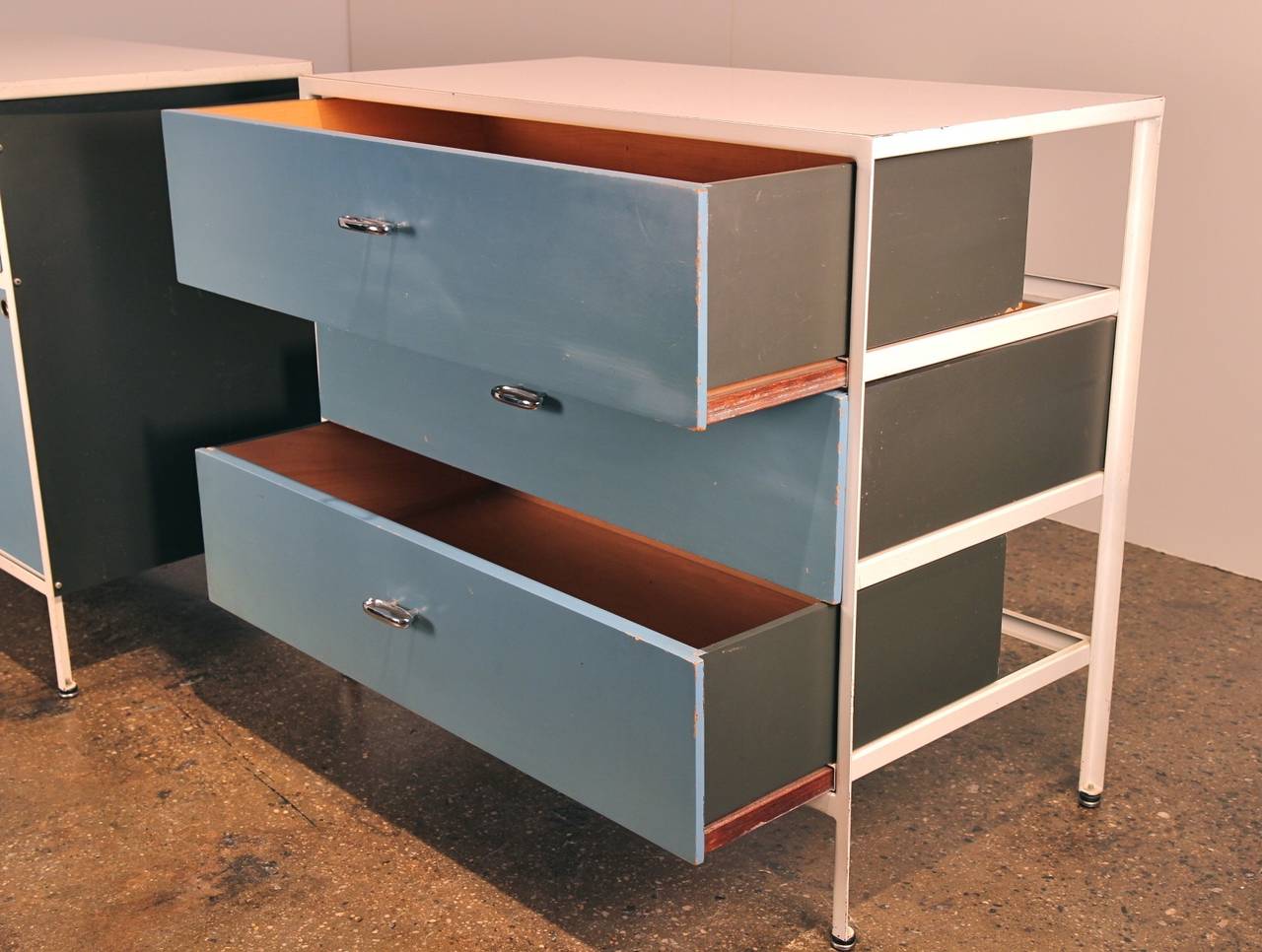 Mid-20th Century George Nelson Steelframe Cabinets for Herman Miller