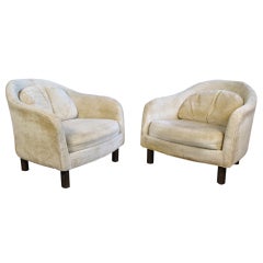 1960s Selig Club Chairs, Pair