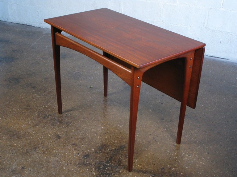 Scandinavian Teak Drop Leaf Table