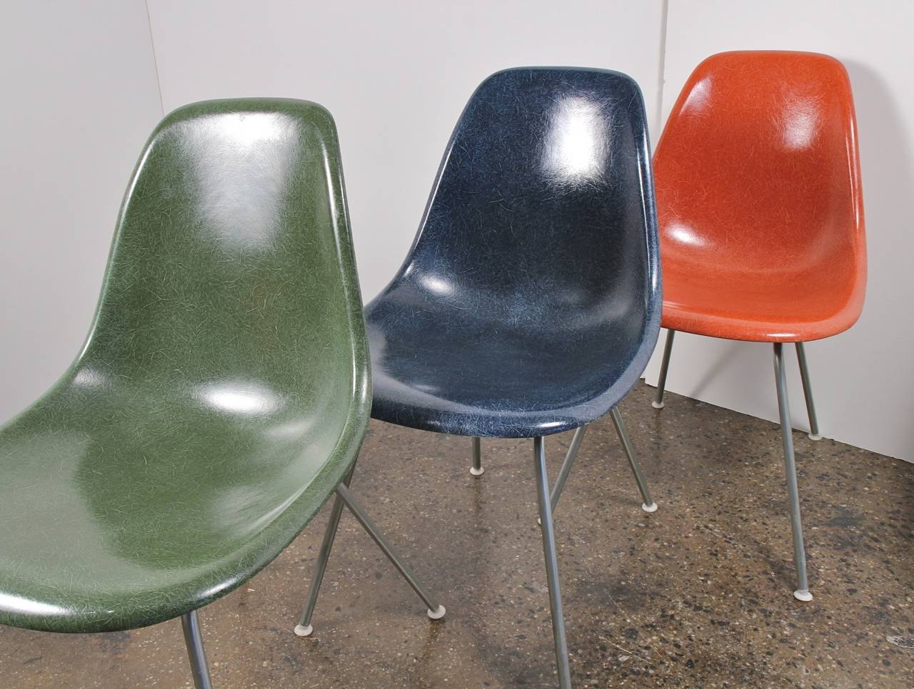 Mid-20th Century Original Eames Fiberglass Shell Chairs by Herman Miller For Sale