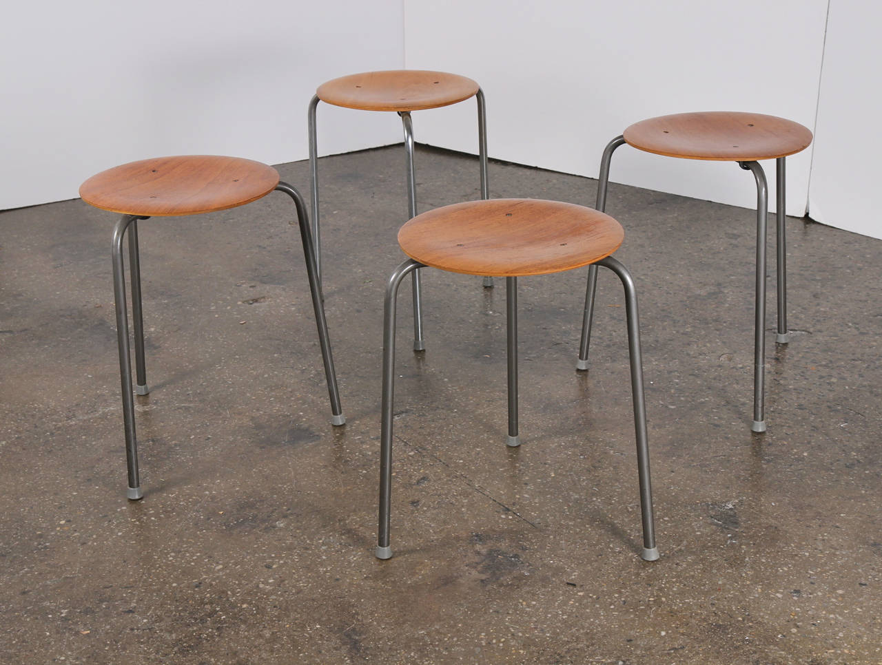 Scandinavian Modern Arne Jacobsen Dot Stools