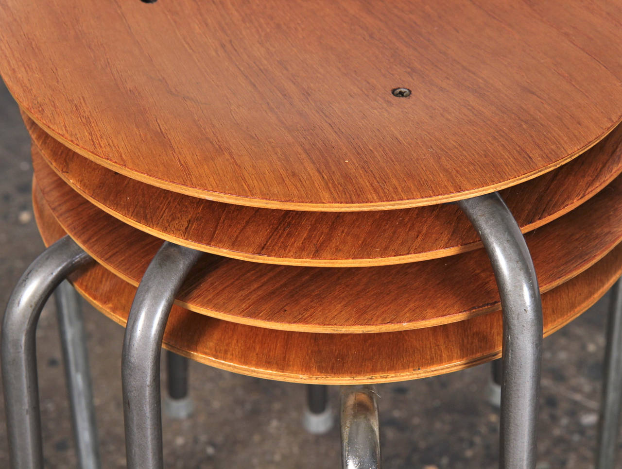 Arne Jacobsen Dot Stools In Excellent Condition In Brooklyn, NY