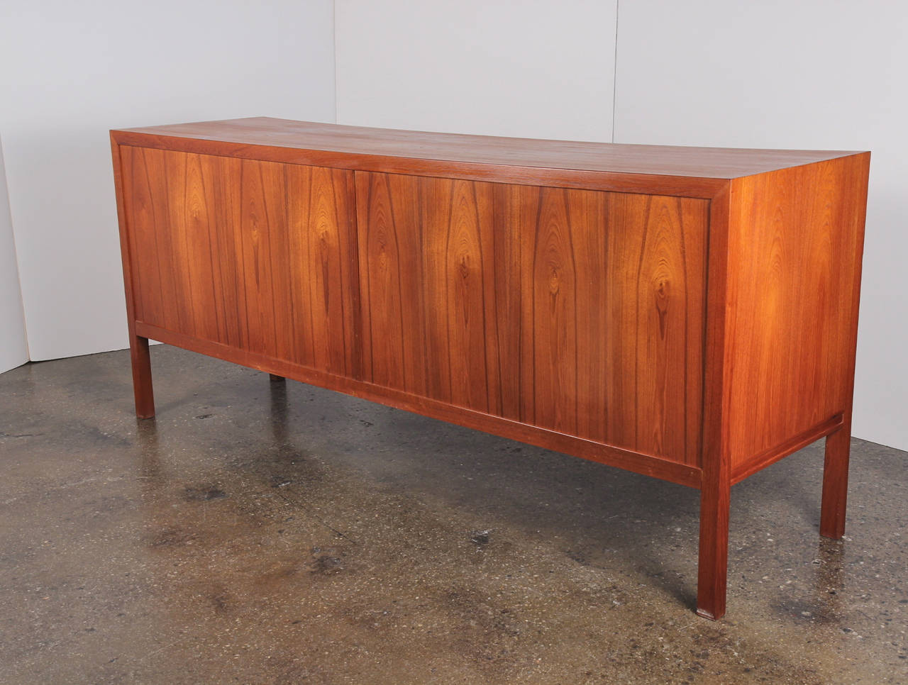 Danish Modern Teak Tambour Credenza 3