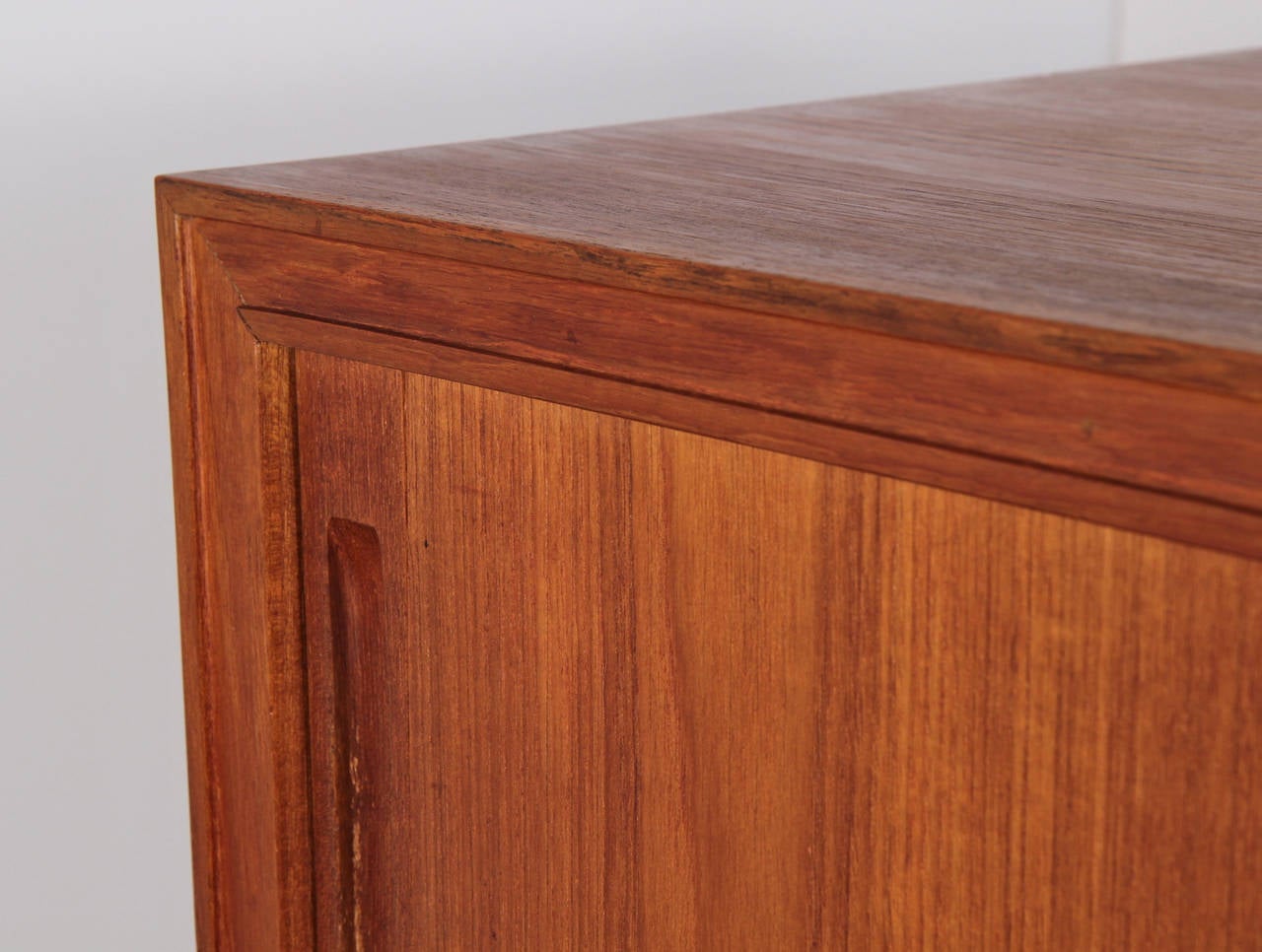 Danish Modern Teak Tambour Credenza 4