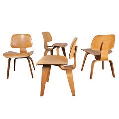 Retro Set of Four Early Eames for Herman Miller DCW