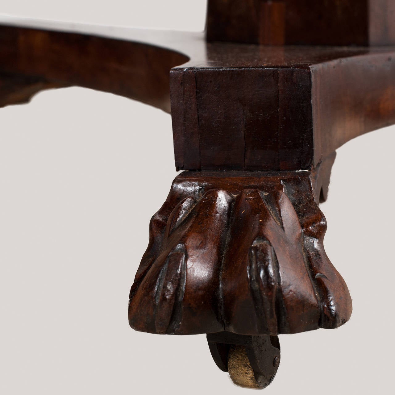 Empire style pedestal table made of mahogany .France.19 th c.