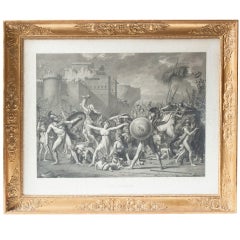 19th c. Engraving "The  Rape of the Sabines"