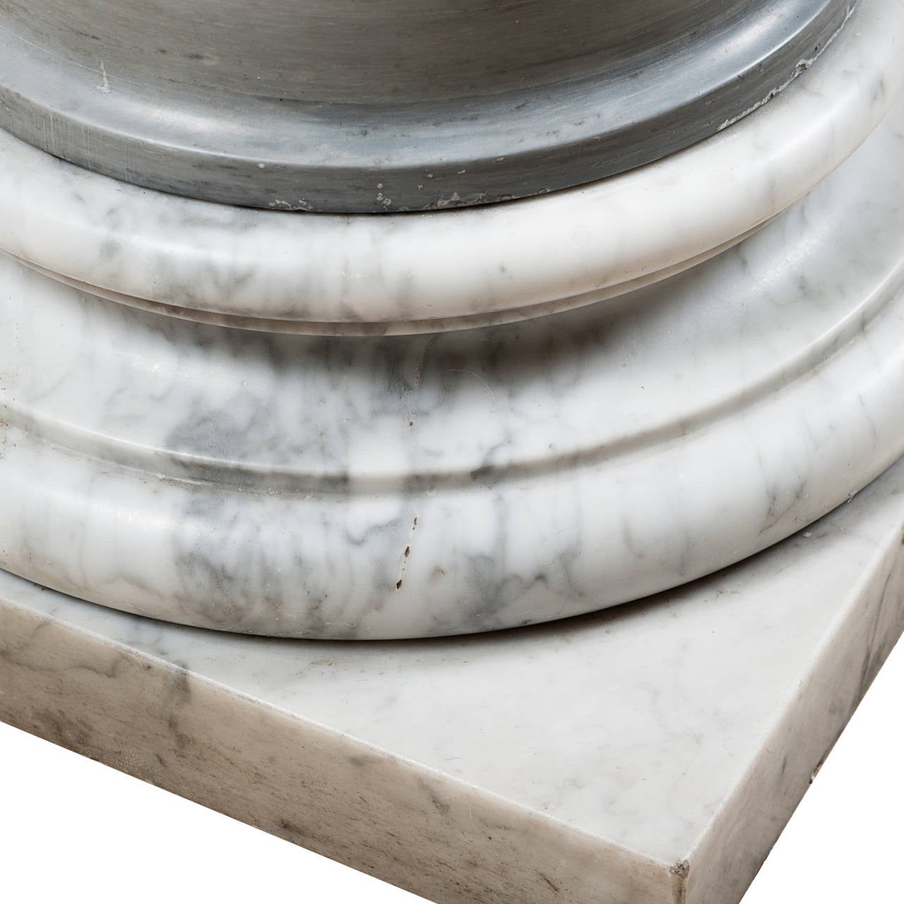 19th Century Marble Column Pedestals