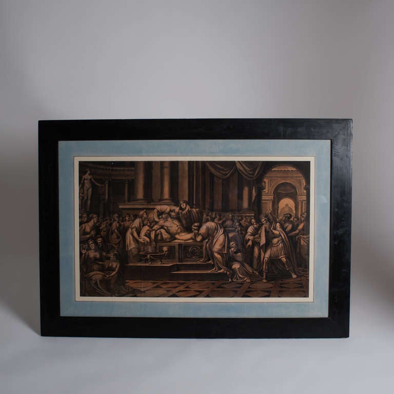 Paper 19th Century Pair of Scenes Julios Caesar's Life For Sale